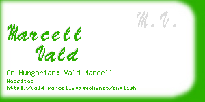 marcell vald business card